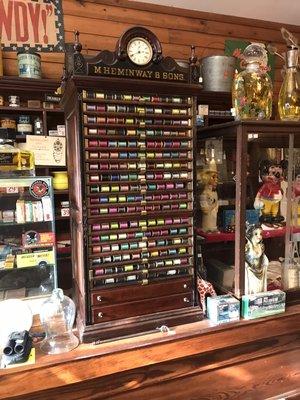 Victorian 19 drawer spool cabinet