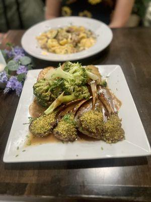 Pistachio lamb chops