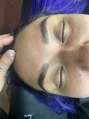 Hybrid brow tint