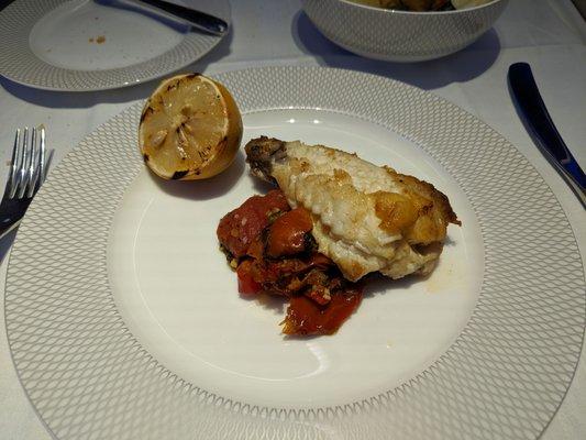 Monkfish w roasted tomato