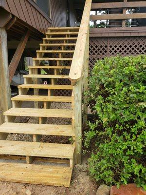 We can make your stairs solid as a rock.