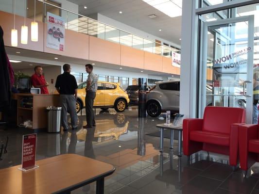 Their new showroom with their new cars