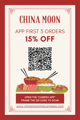 Enjoy App first 3 orders 15% off