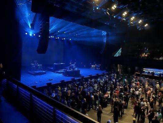 Stage set up for DJ Shadow.