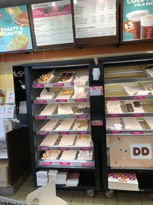 Donuts. They keep making them all day, it seems, because they brought some out from the back.