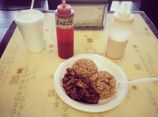 $3.79 Special Chicken Bowl (that comes on a plate). Can't beat it!