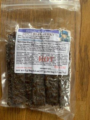 Amazing beef jerky