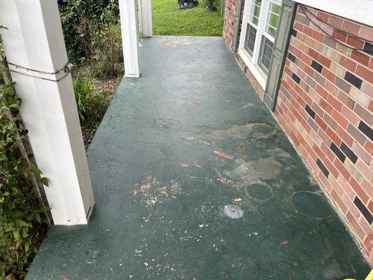 Before concrete overlay