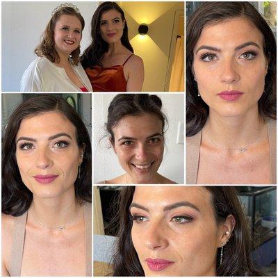 Before and after of a bridesmaid!