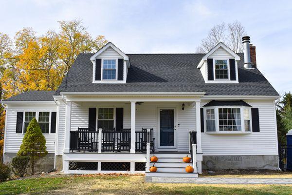 Look at that gorgeous front porch in Millbrook! This whole house got an upgrade!