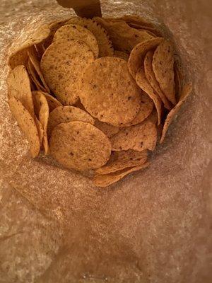 Bag of nearly stale chips