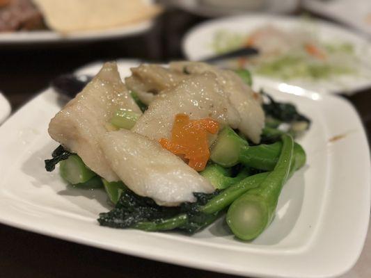 Stir-fried Sea Bass with Vegetables