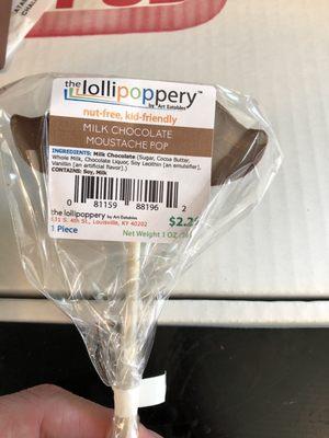 Chocolate Lolli pop (alcohol free)