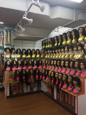 Hair section. We have a lot more than you see.