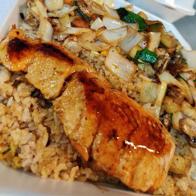 Hibachi salmon