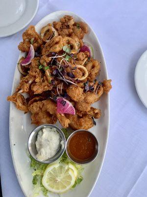 Fried seafood appetizer