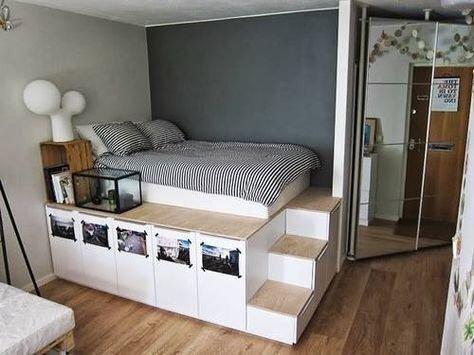 Custom bed with storage