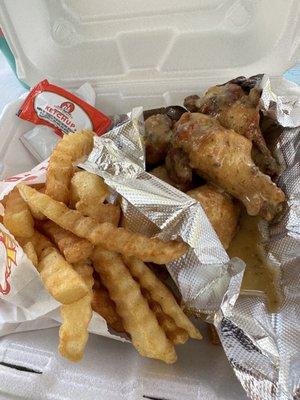 Wings and fries