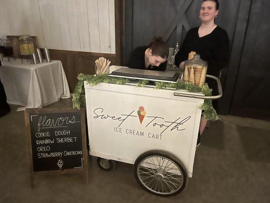 Ice Cream Cart and Ice Cream Flavors