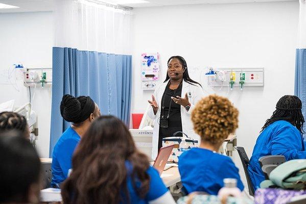 Nursing Program faculty teaching BSN students at Arizona College of Nursing.