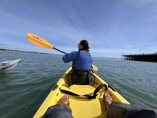 In the kayak