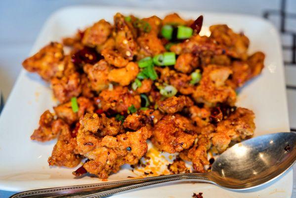 Dry chili chicken