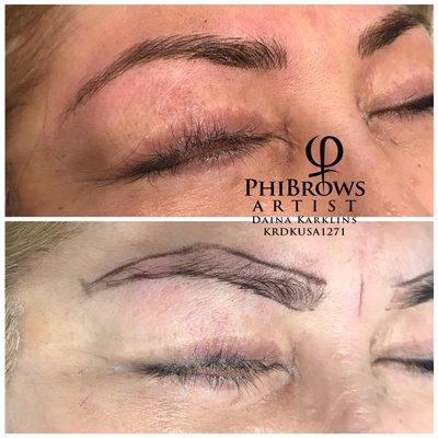 Microblading before & after photo