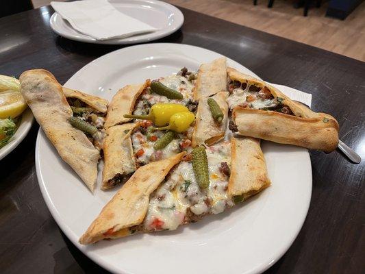 Kusbasi Pide with mozzarella