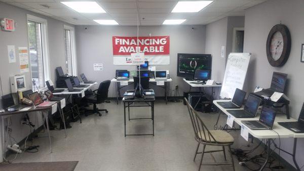 Austin Computer sales floor in our Tazewell, TN location