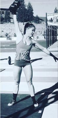 Coach Hannah competing in the Oregon CrossFit Games.