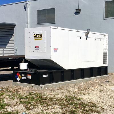 Custom commercial diesel generator with a John Deere engine.