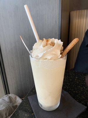 Biscoff and bourbon milkshake