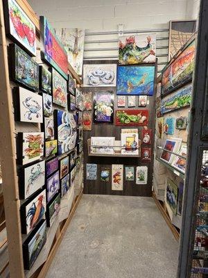 Fully stocked art booth by local artist , Paige DeBell