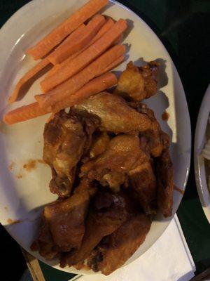 Chicken wings were excellent