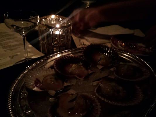 Peruvian Scallops & complimentary champagne