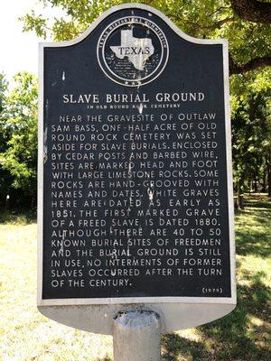 Texas historical sign.