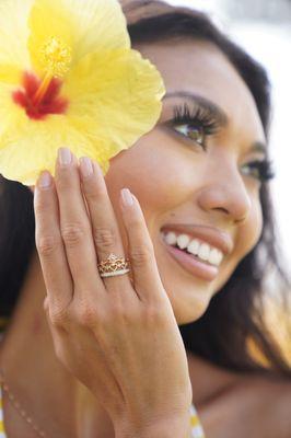 Robert Palma Designs is a proud sponsor for Miss Hawaii USA and Miss Hawaii Teen USA. The winners receive a custom design crown ring.