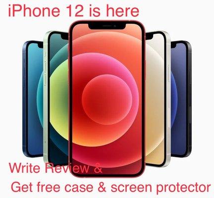 Purchase a iPhone 12 & Get free case & Screen protector