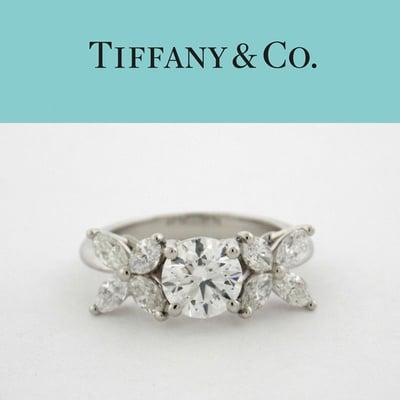 Tiffany & Co. 1.83 E SI1 GIA Round Platinum Ring