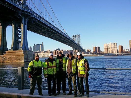 The team out in the field.