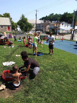 "Mud Day" celebration of playing in the mud!