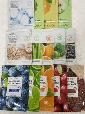 Popular natural sheet masks, which one do you like for skin care-facial?