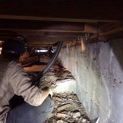 Inspecting a crawl space