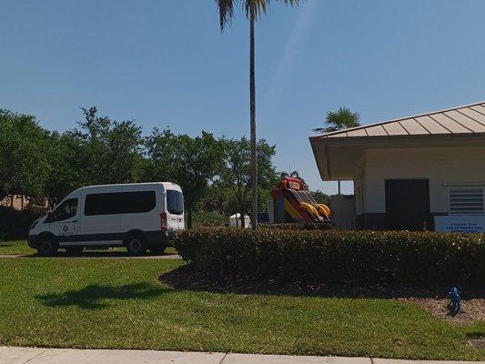 Bounce houses, rock climbing