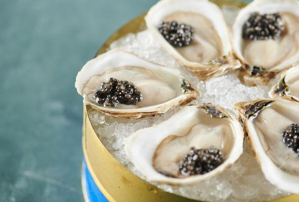 Oysters with Caviar