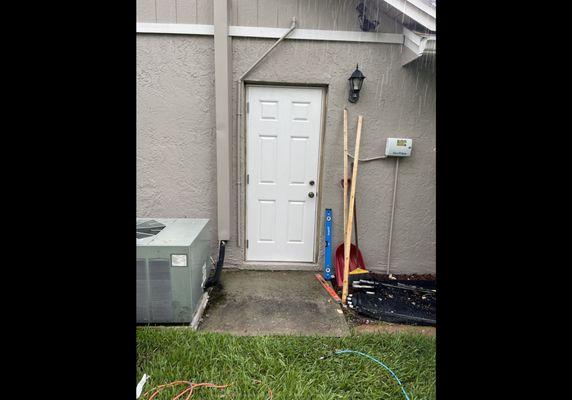 Door Install Outside view