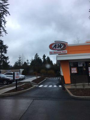 A&w drive through here