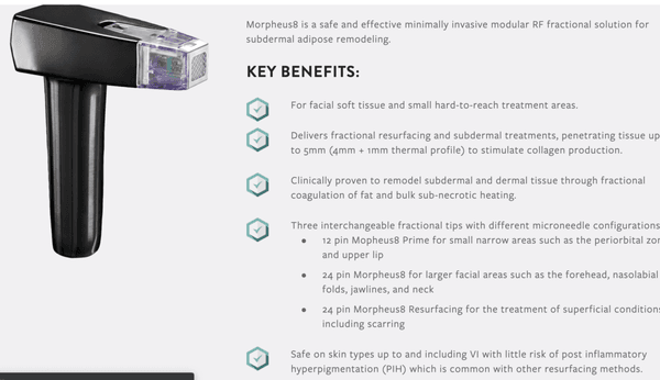 Morpheus 8 Key Benefits