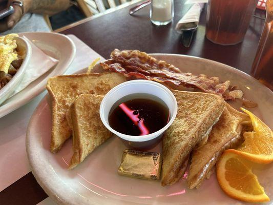 French toast with bacon