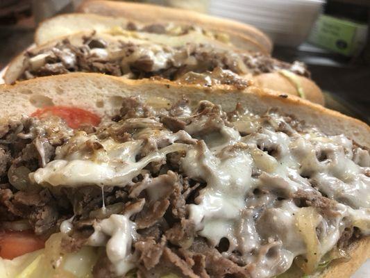 10 inch overstuffed Cheesesteaks Made to Your Desire